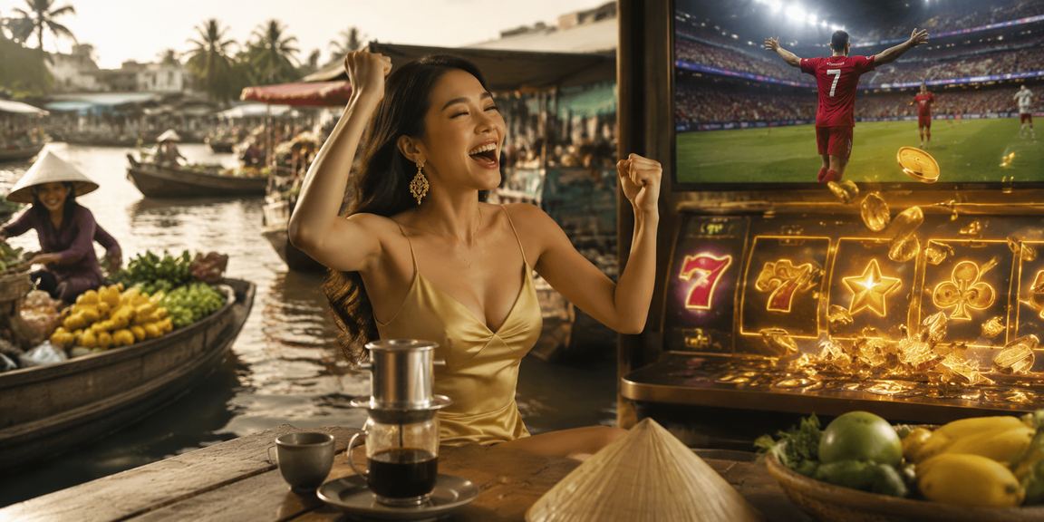 Người dùng Cần Thơ thư giãn với cà phê và theo dõi kèo bóng đá trên điện thoại